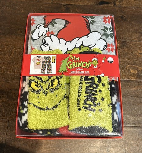 Seuss grinch mens pajama - seuss,
