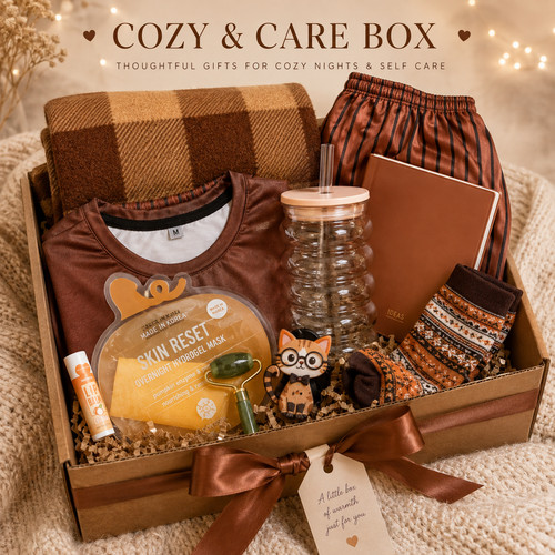 Cozy fall gift box - fall, for