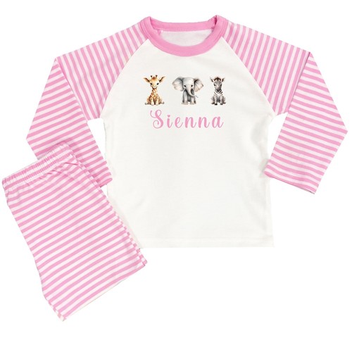 Personalised girls pink animal - personalised,
